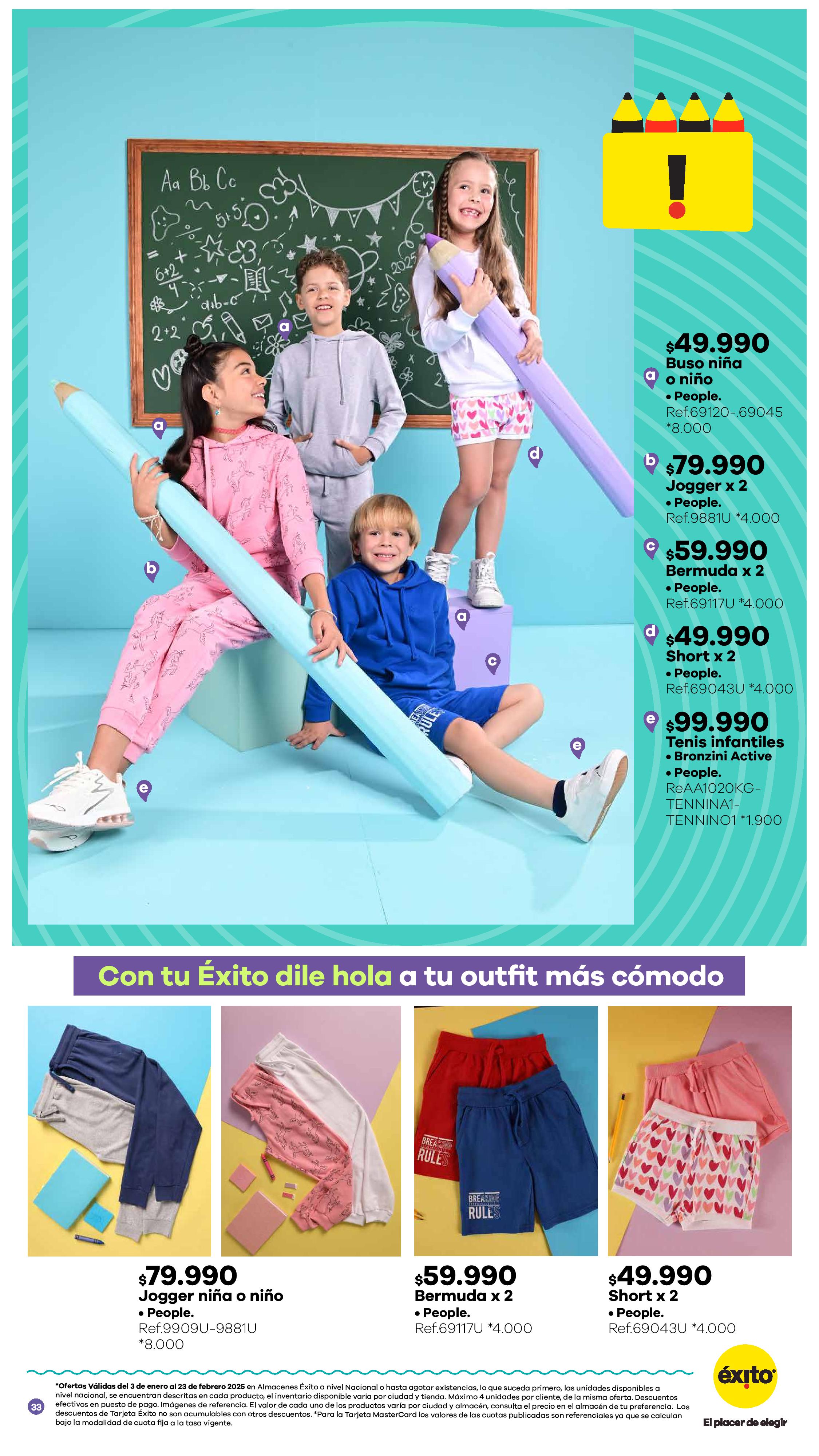 Éxito Colombia Offers from 3 January to 23 February 2025 SCHOOL SEASON Deals