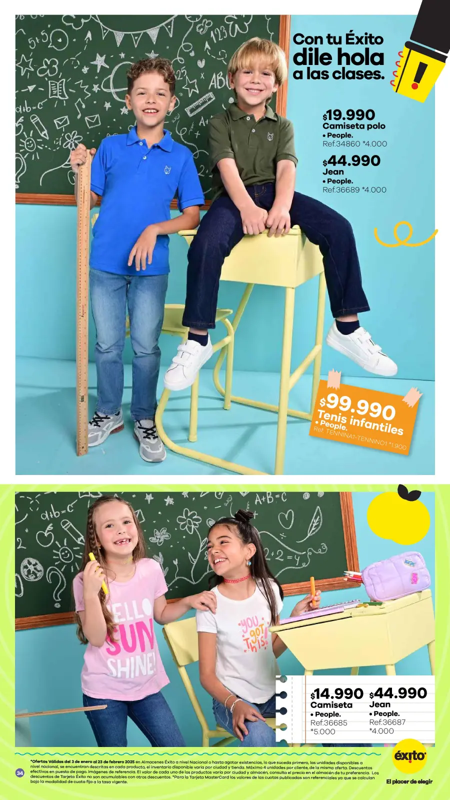 Page 34 dans Offres de la saison scolaire chez Éxito Colombie