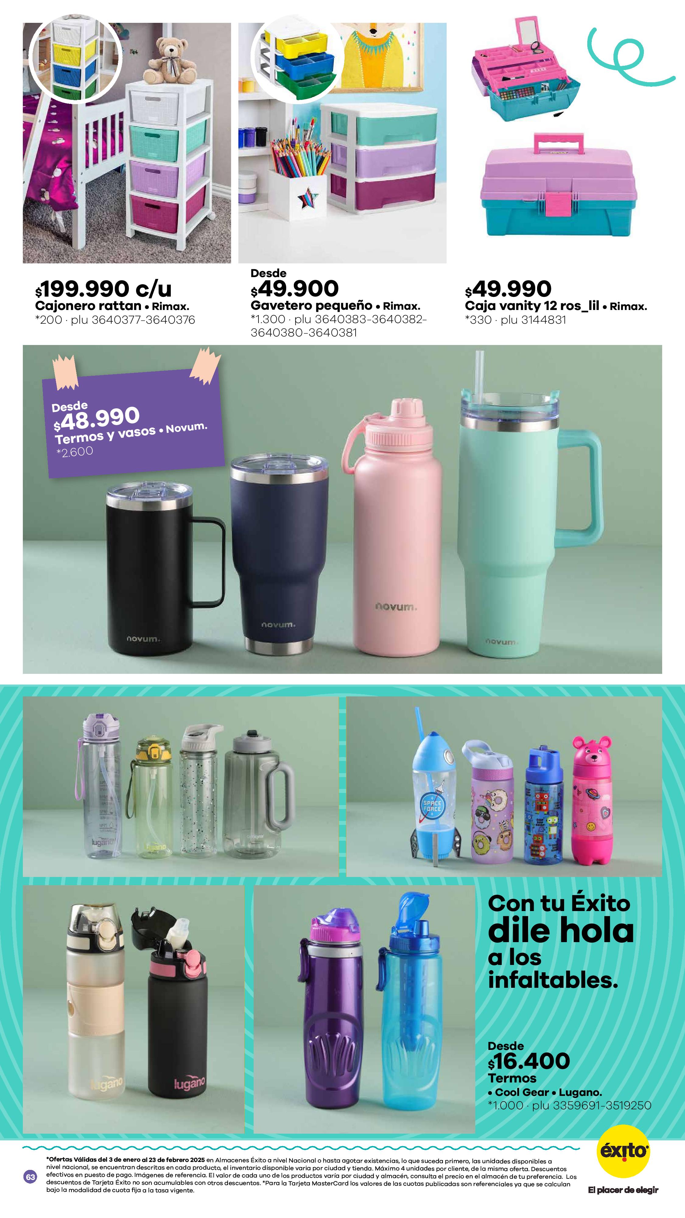 Éxito Colombia Offers from 3 January to 23 February 2025 SCHOOL SEASON Deals