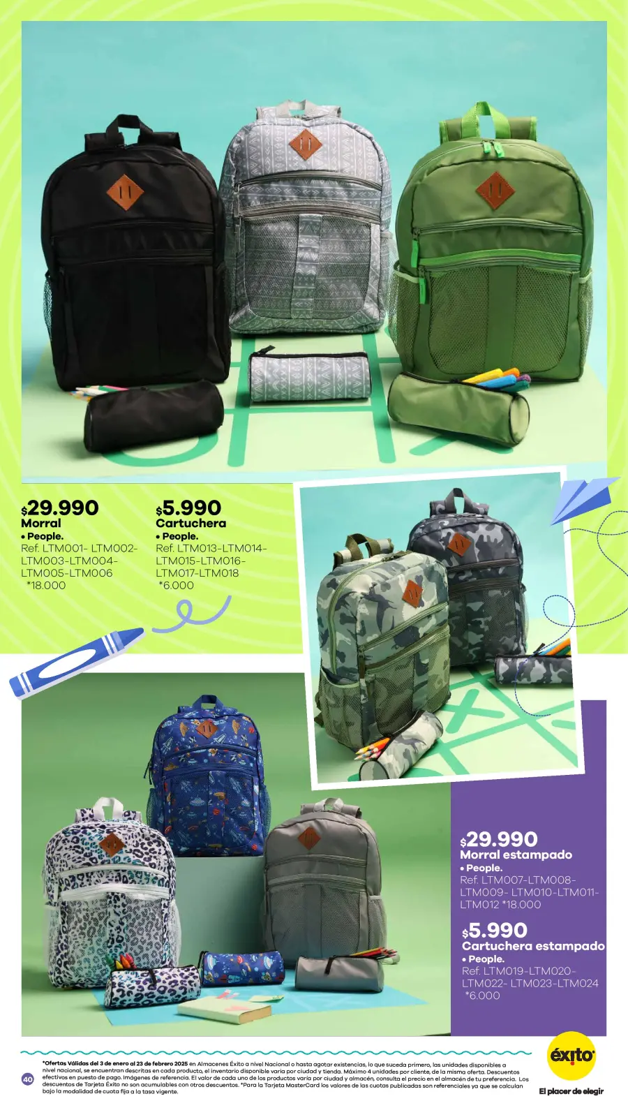 Page 105 dans Offres de la saison scolaire chez Éxito Colombie