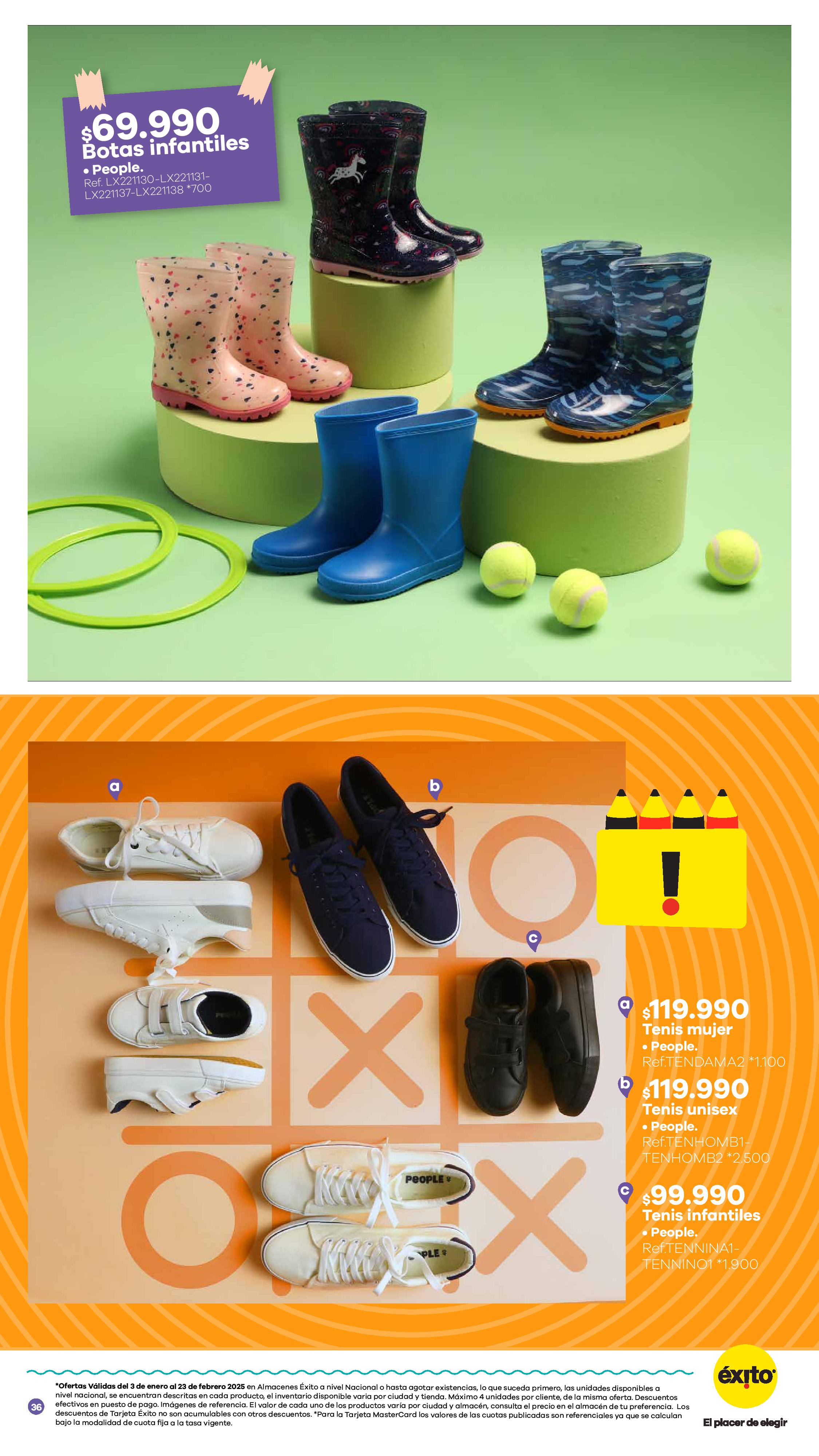 Éxito Colombia Offers from 3 January to 23 February 2025 SCHOOL SEASON Deals