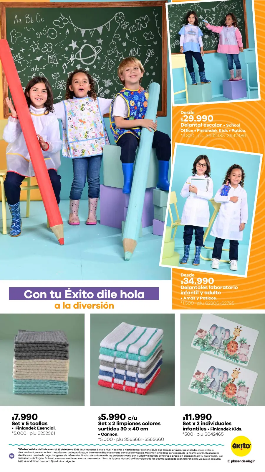 Page 57 dans Offres de la saison scolaire chez Éxito Colombie