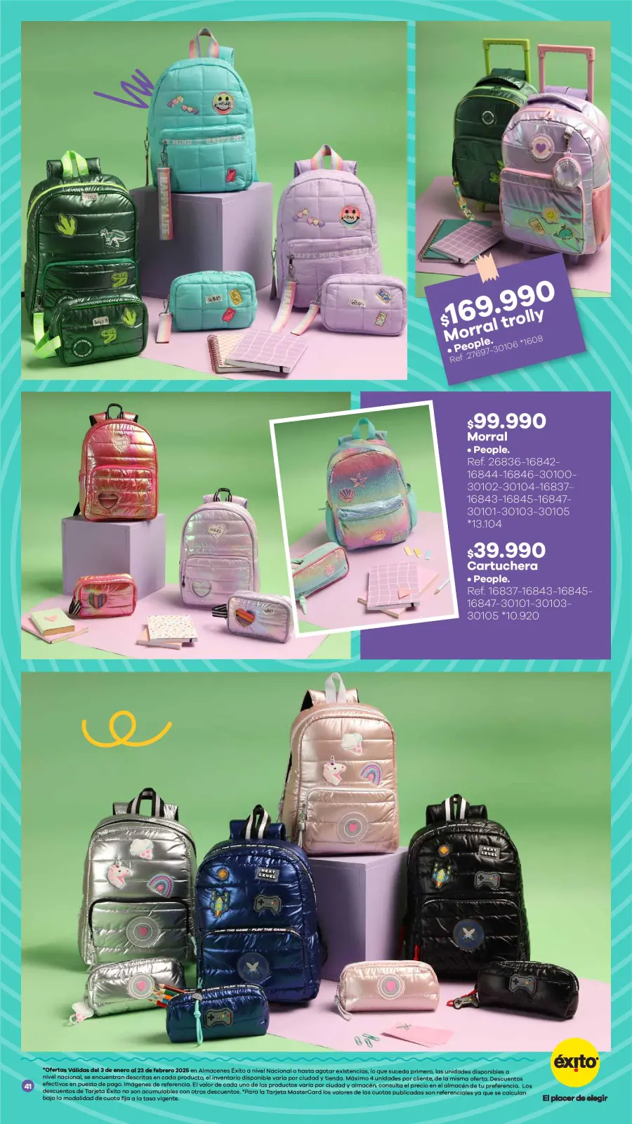 Page 41 dans Offres de la saison scolaire chez Éxito Colombie