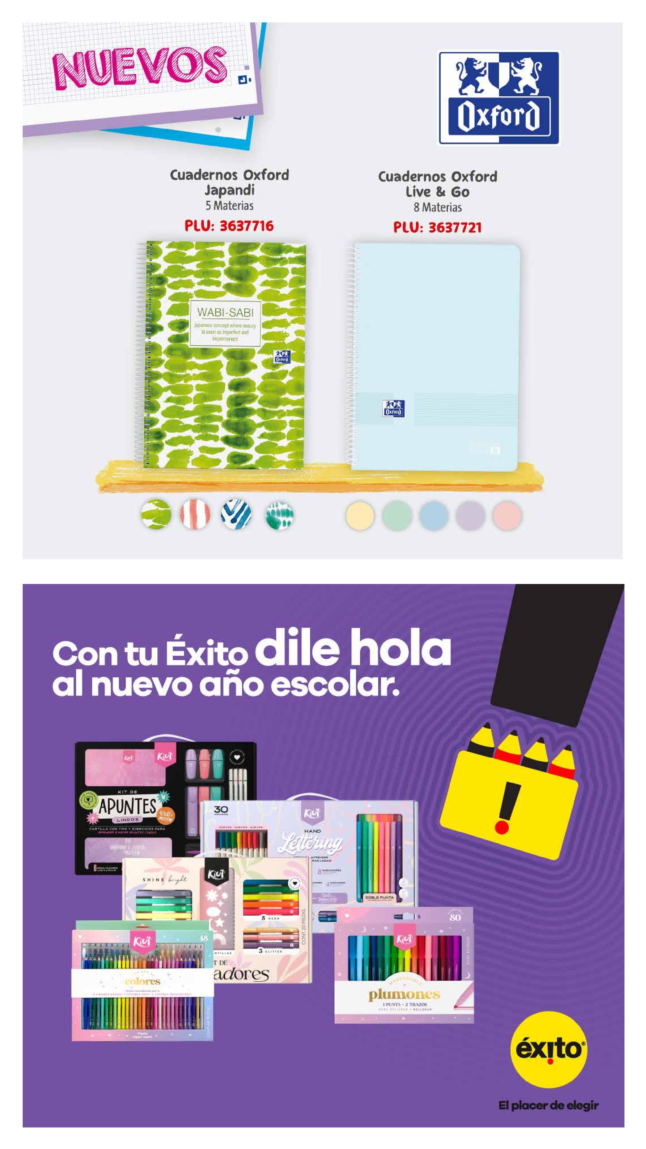 Éxito Colombia Offers from 3 January to 23 February 2025 SCHOOL SEASON Deals