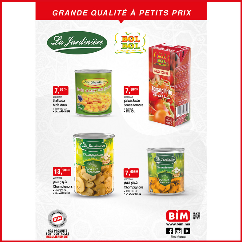 Offres Marché du BIM Maroc de 21 à 27 janvier 2025 Offres de produits alimentaires - Marché du BIM - Maroc - 21 janvier 2025 – 27 janvier 2025 - Page 9