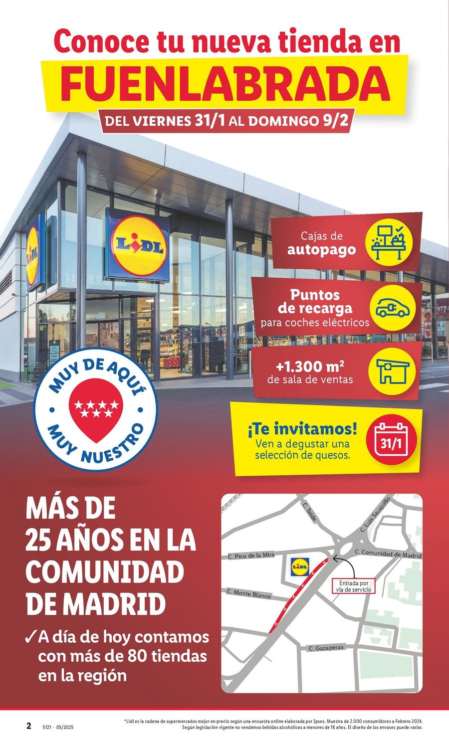 Ofertas de Lidl España de 31 enero a 9 febrero 2025 NUEVA TIENDA FUENLABRADA Ofertas