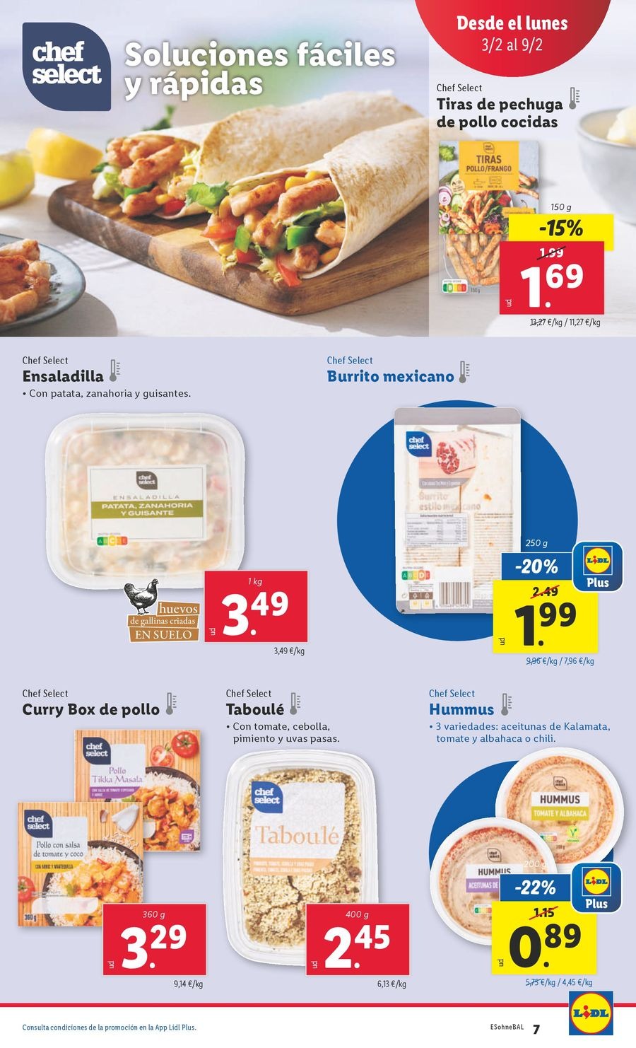 Ofertas de Lidl España de 3 a 9 febrero 2025 FOOD Ofertas