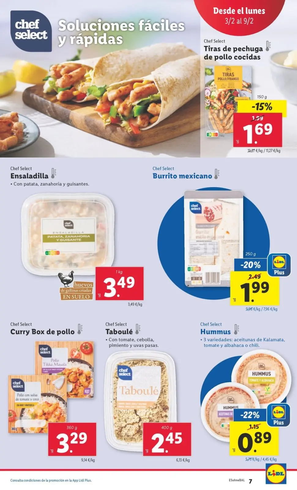 Page 9 dans Offres alimentaires chez Lidl Espagne