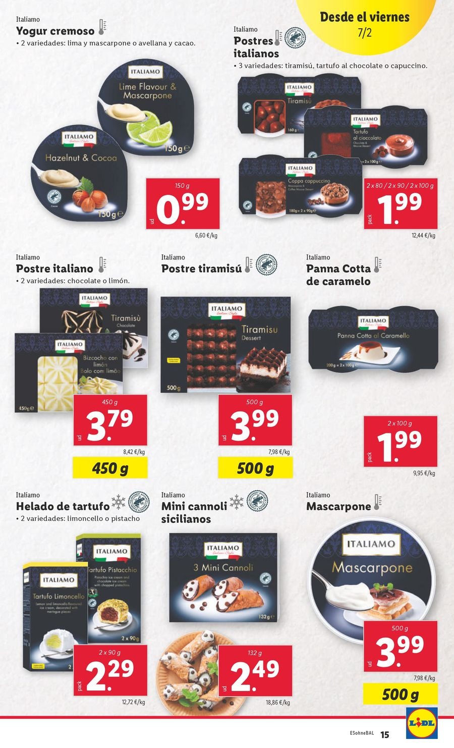 Ofertas de Lidl España de 3 a 9 febrero 2025 FOOD Ofertas