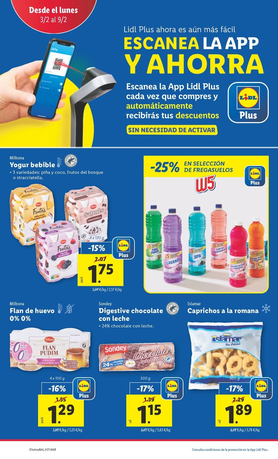 Ofertas de Lidl España de 3 a 9 febrero 2025 FOOD Ofertas