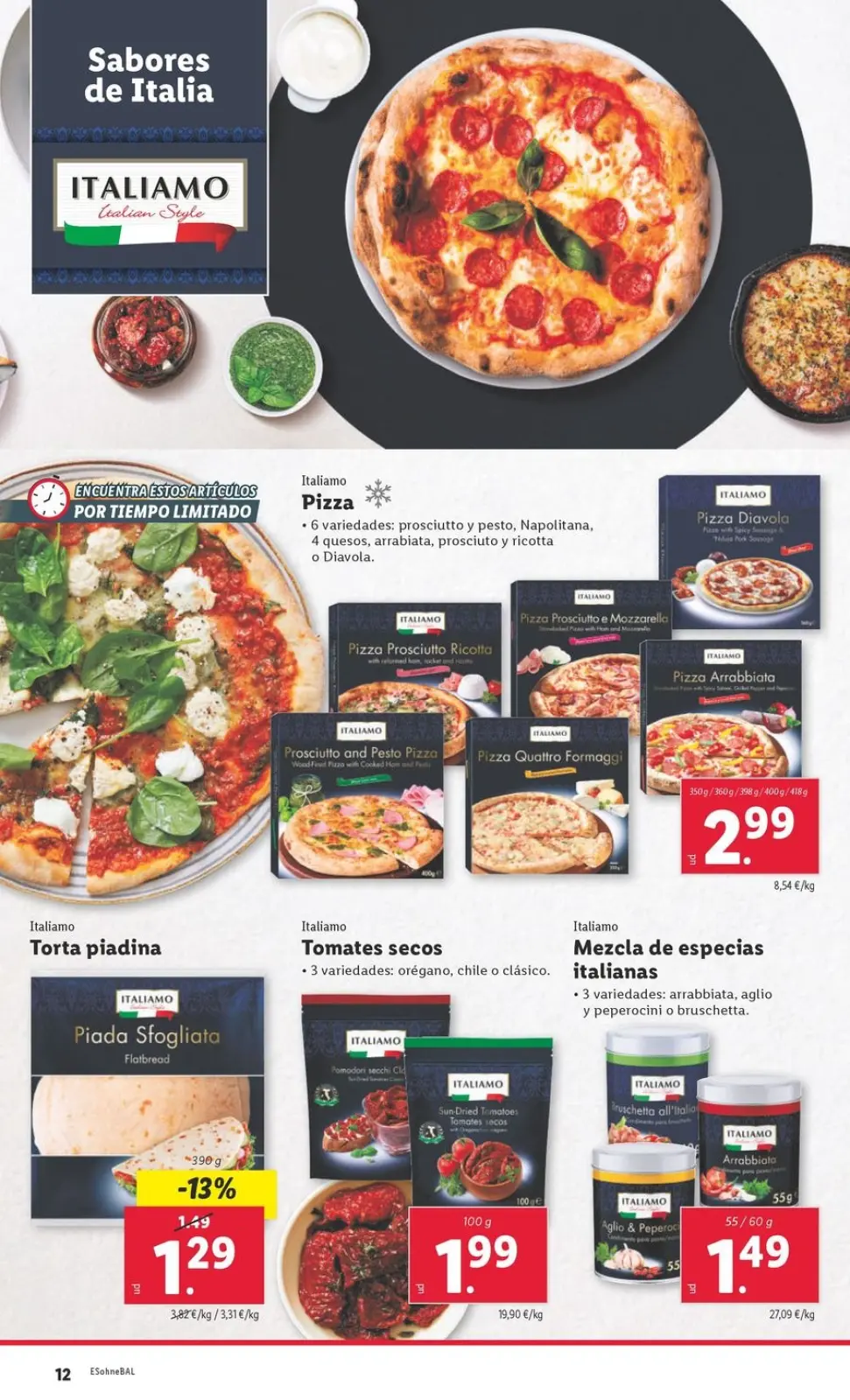 Page 18 dans Offres alimentaires chez Lidl Espagne