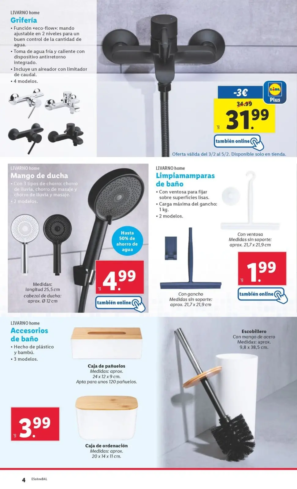 Page 4 dans Offres du bazar chez Lidl Espagne