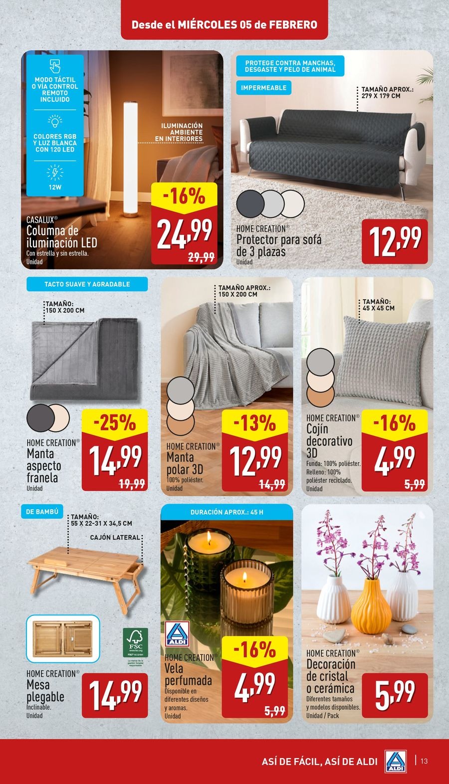 Ofertas de ALDI España de 5 a 11 febrero 2025 ofertas semanales