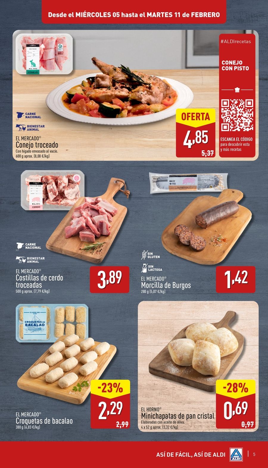 Ofertas de ALDI España de 5 a 11 febrero 2025 ofertas semanales