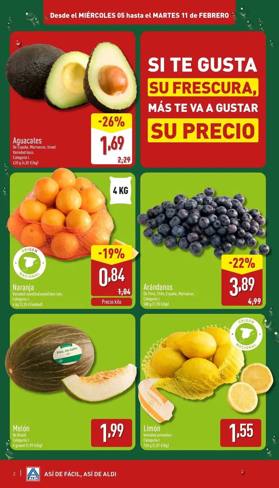 Ofertas de ALDI España de 5 a 11 febrero 2025 ofertas semanales