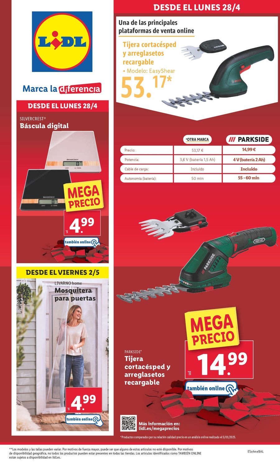 Lidl Spain Offers from 28 April to 4 May 2025 Weekly offers
