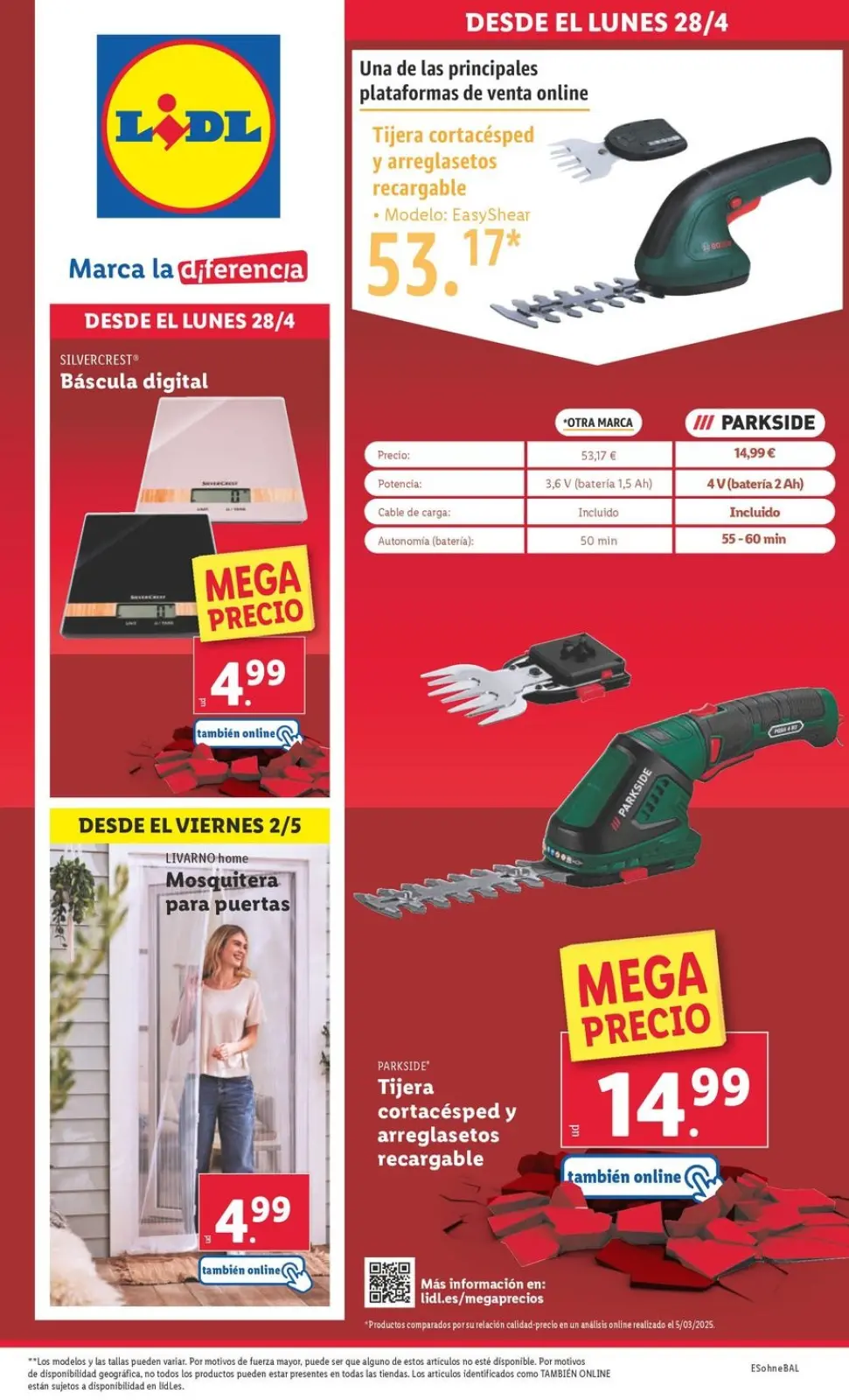 Page 34 dans Offres hebdomadaires chez Lidl Espagne