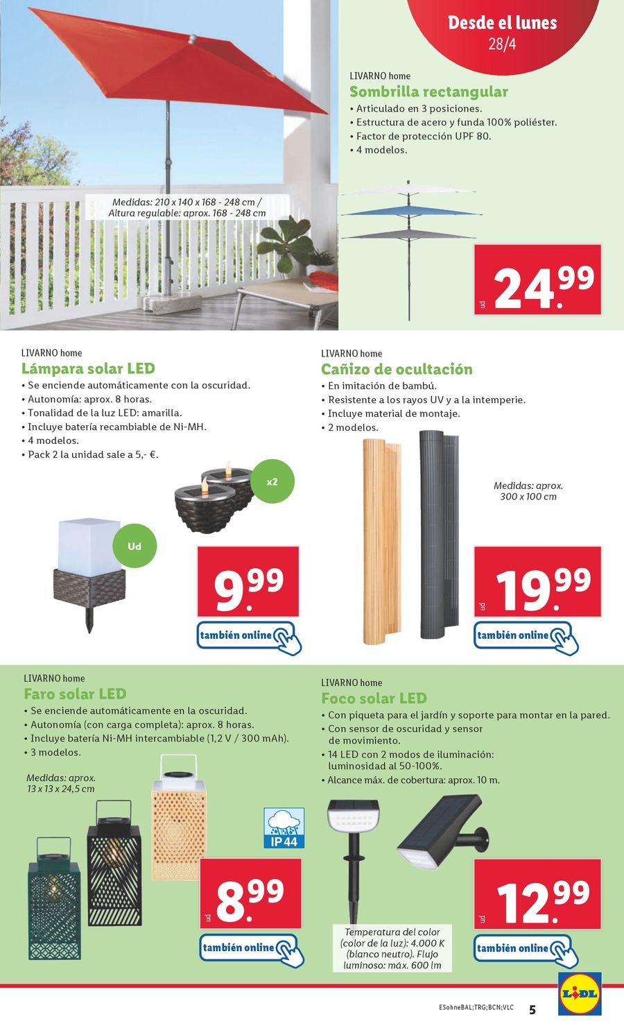 Lidl Spain Offers from 28 April to 4 May 2025 Weekly offers