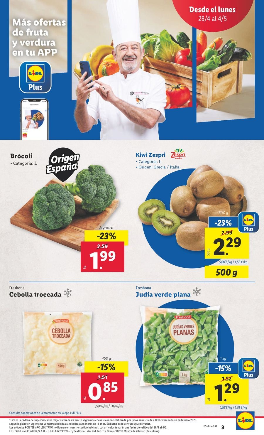 Lidl Spain Offers from 28 April to 4 May 2025 Weekly offers