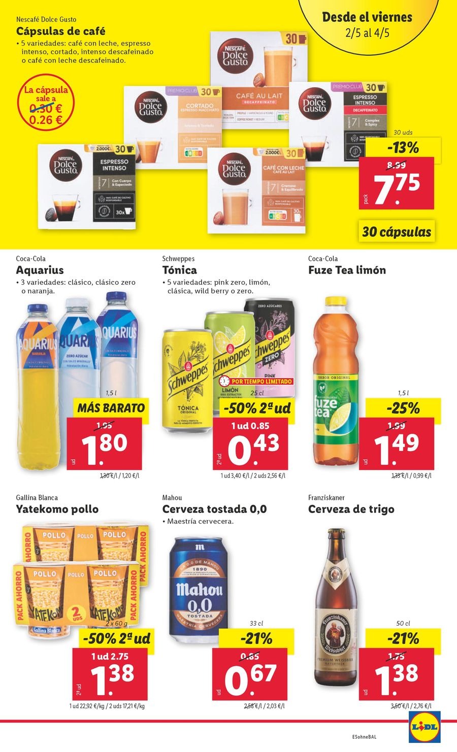 Lidl Spain Offers from 28 April to 4 May 2025 Weekly offers