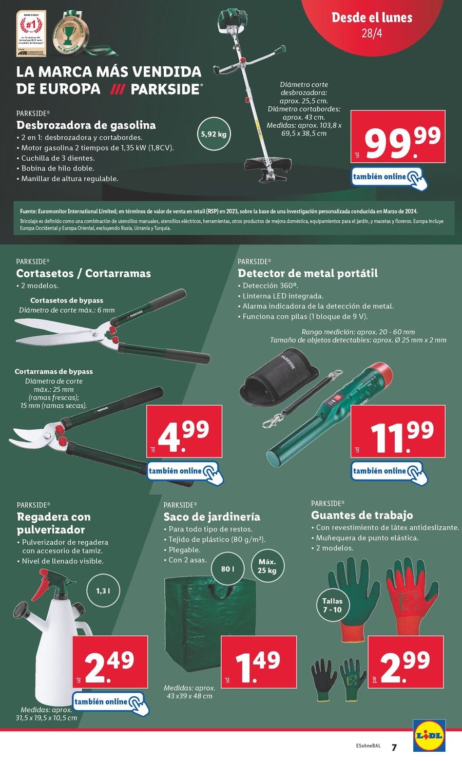 Lidl Spain Offers from 28 April to 4 May 2025 Weekly offers