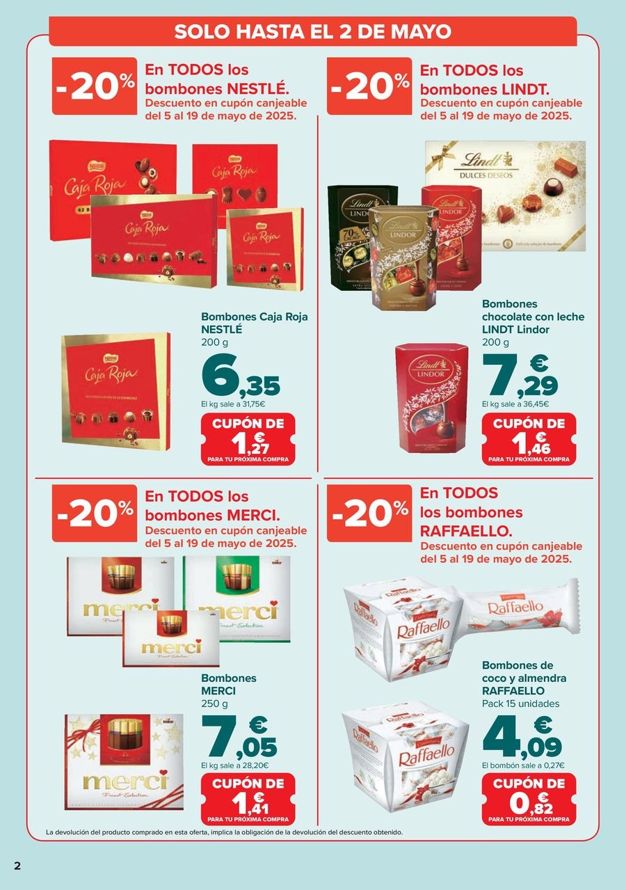Carrefour Spain Offers from 25 April to 4 May 2025 Mother's Day offers