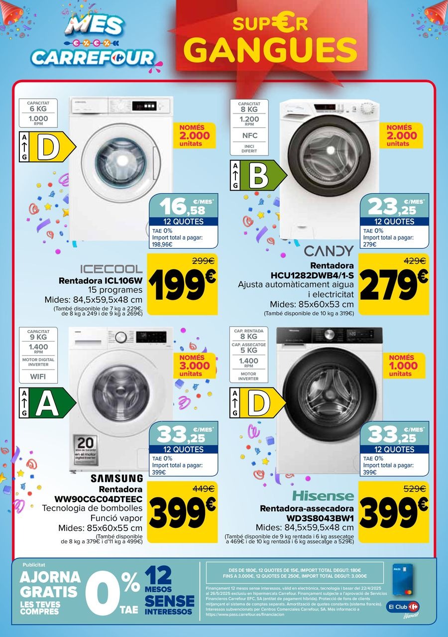 Carrefour Spain Offers from 22 April to 12 May 2025 3x2 + BARGAINS Offers