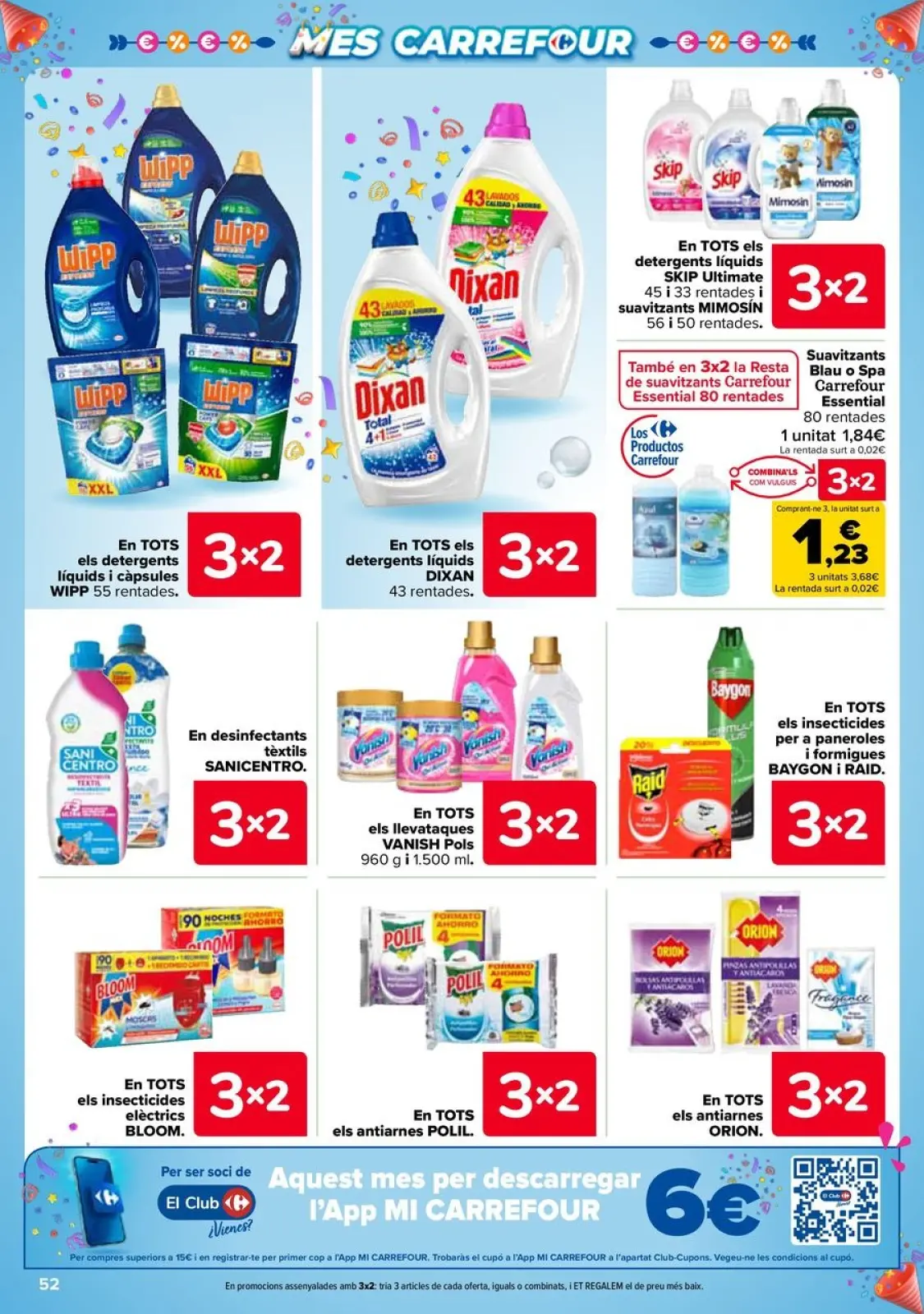 Página 52 en 3x2 + CHOLLOS Ofertas en Carrefour España