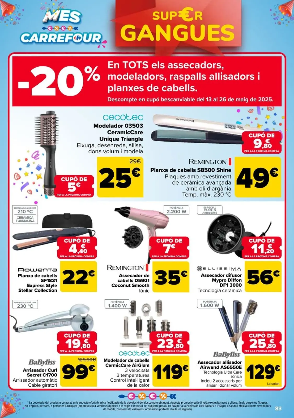 Página 83 en 3x2 + CHOLLOS Ofertas en Carrefour España