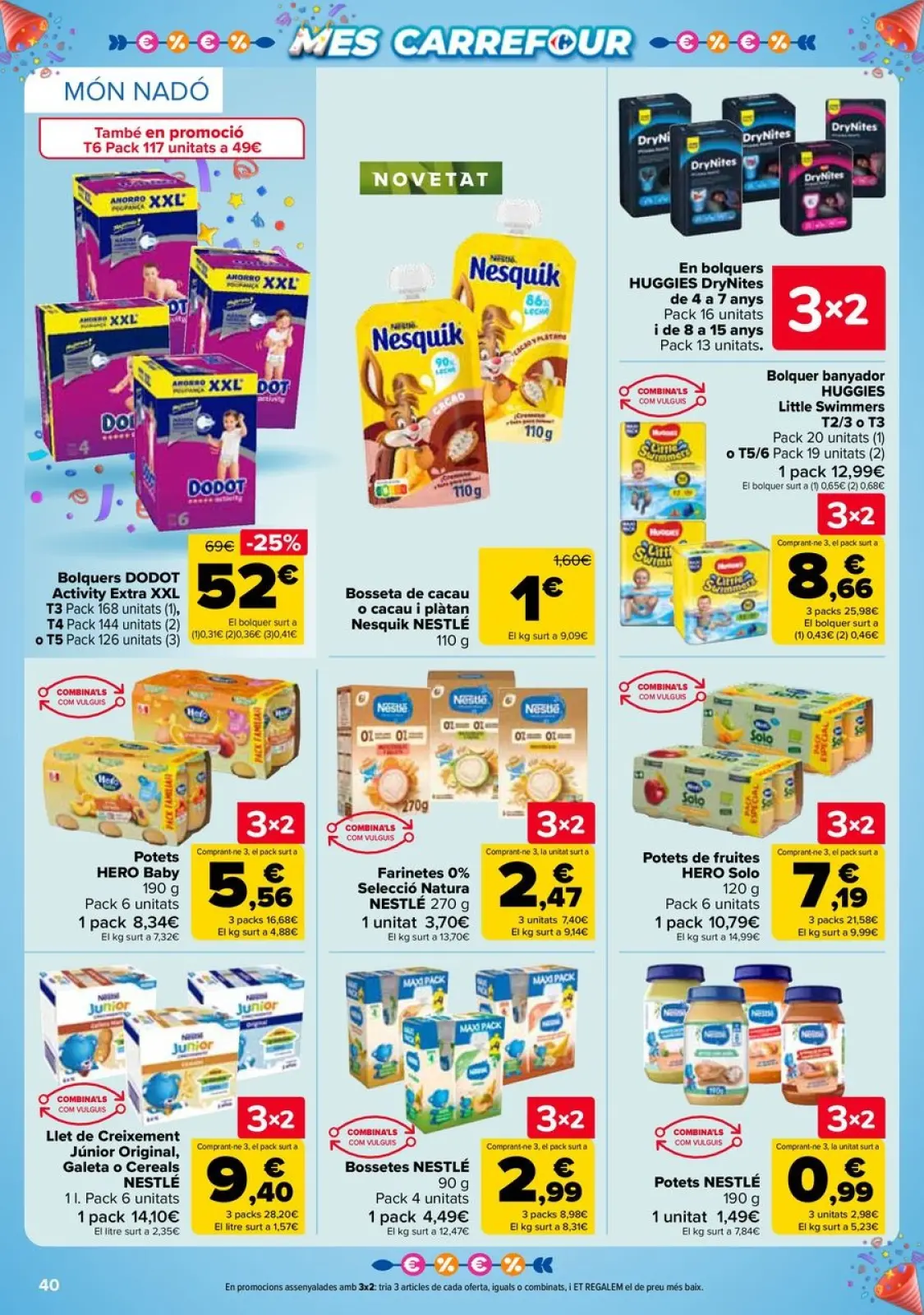 Página 40 en 3x2 + CHOLLOS Ofertas en Carrefour España
