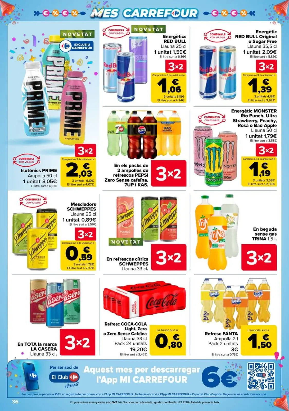Página 36 en 3x2 + CHOLLOS Ofertas en Carrefour España
