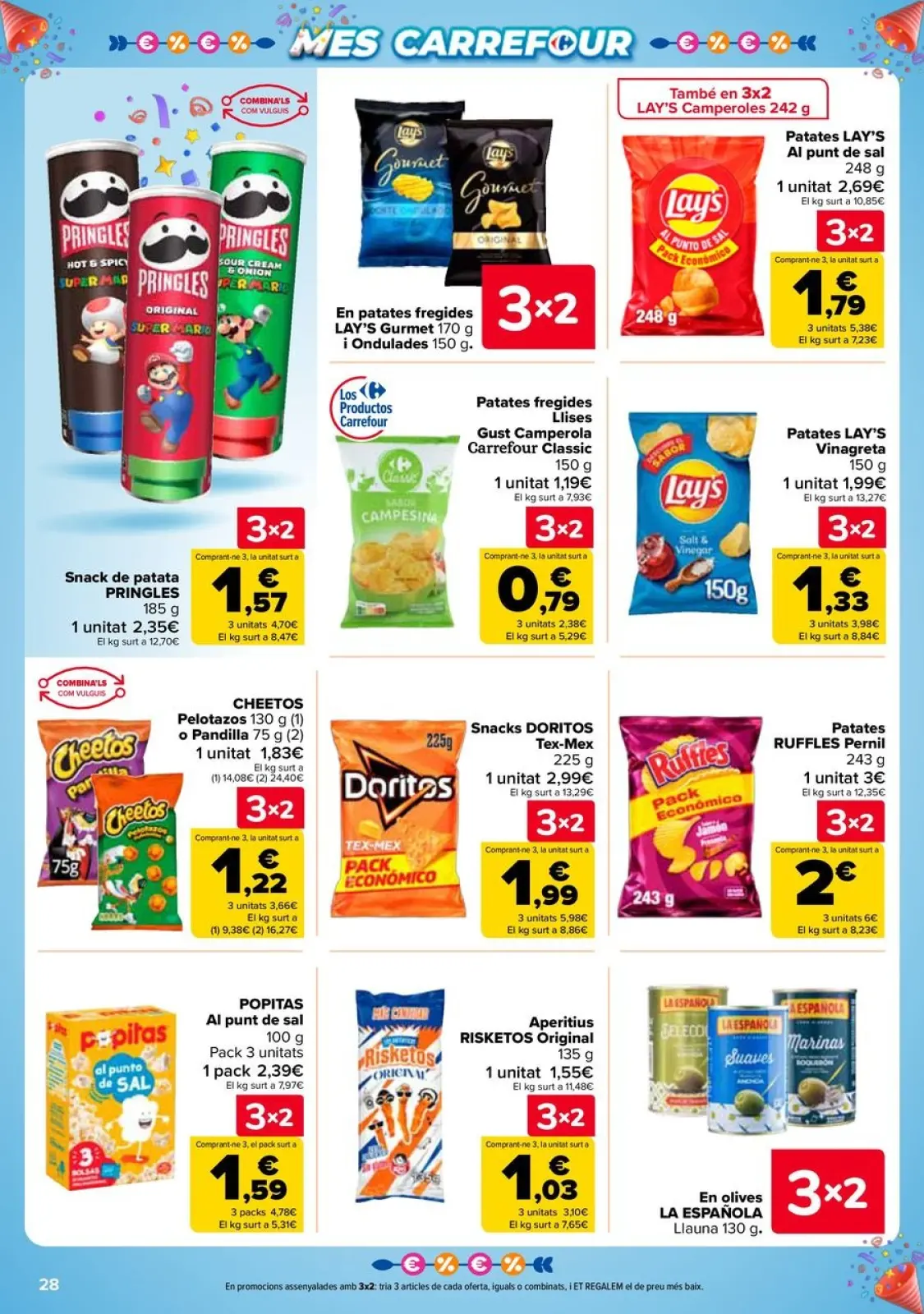 Página 28 en 3x2 + CHOLLOS Ofertas en Carrefour España