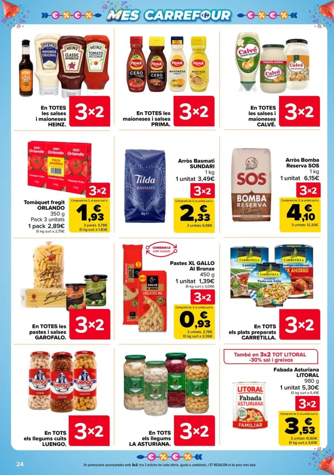 Página 24 en 3x2 + CHOLLOS Ofertas en Carrefour España