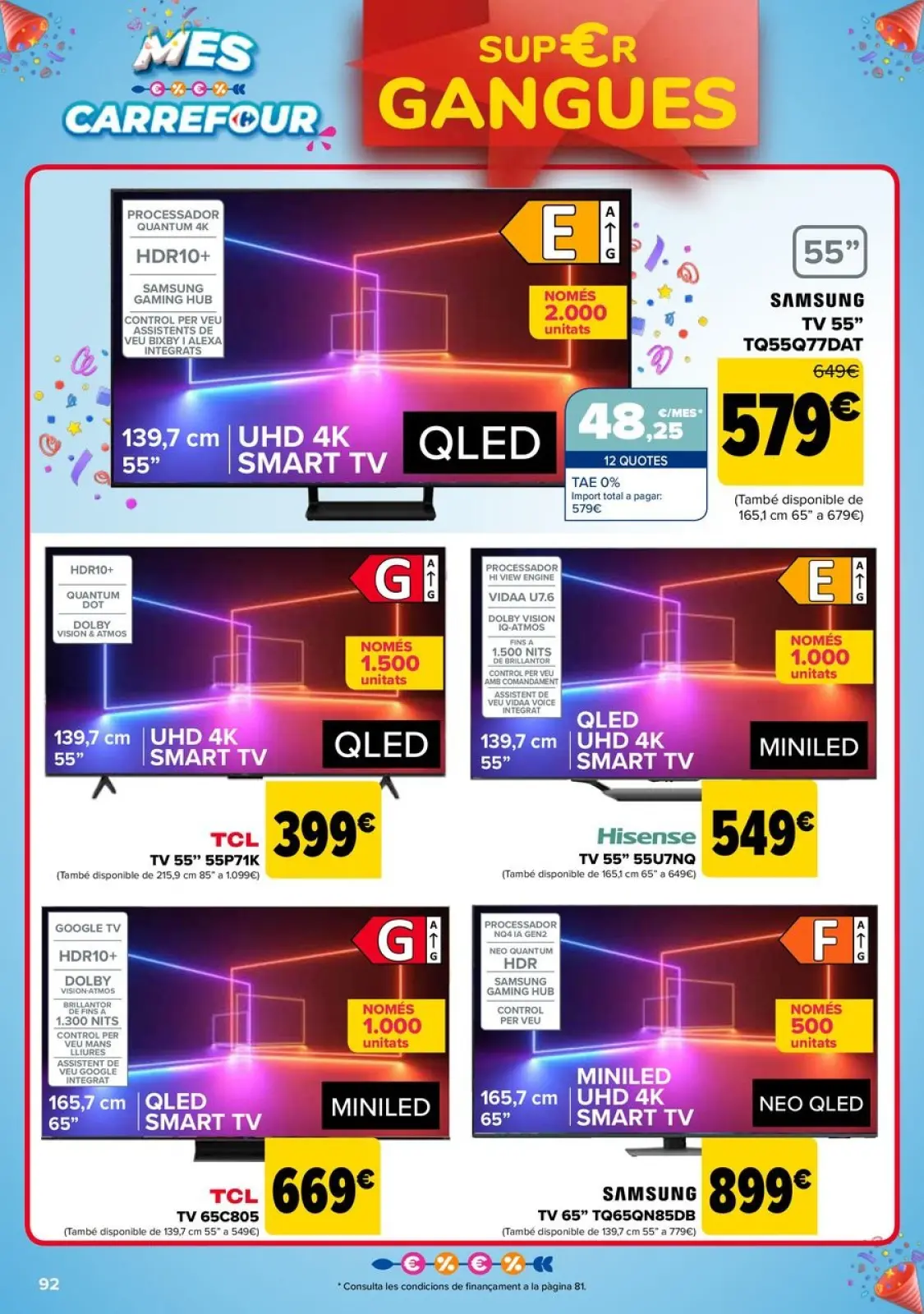 Página 92 en 3x2 + CHOLLOS Ofertas en Carrefour España