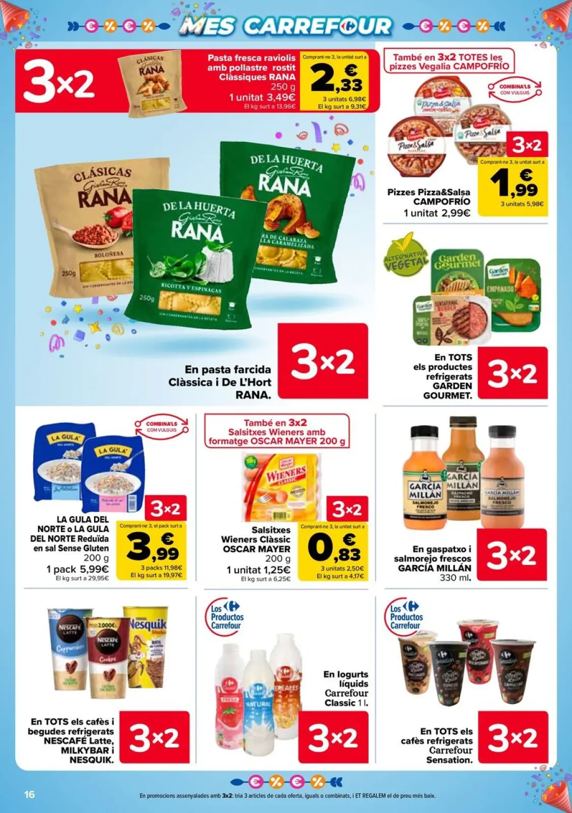 Página 16 en 3x2 + CHOLLOS Ofertas en Carrefour España