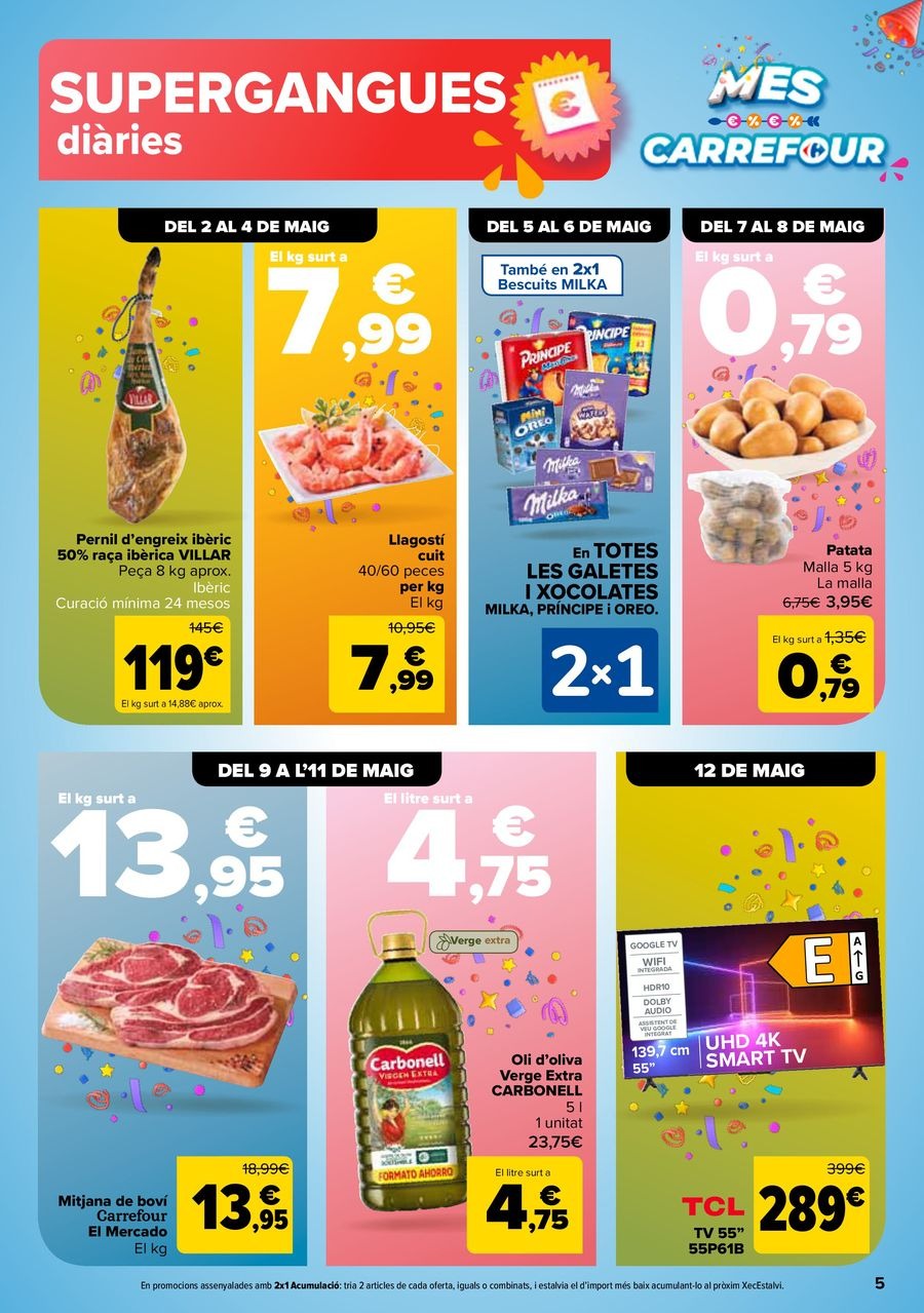 Carrefour Spain Offers from 22 April to 12 May 2025 3x2 + BARGAINS Offers