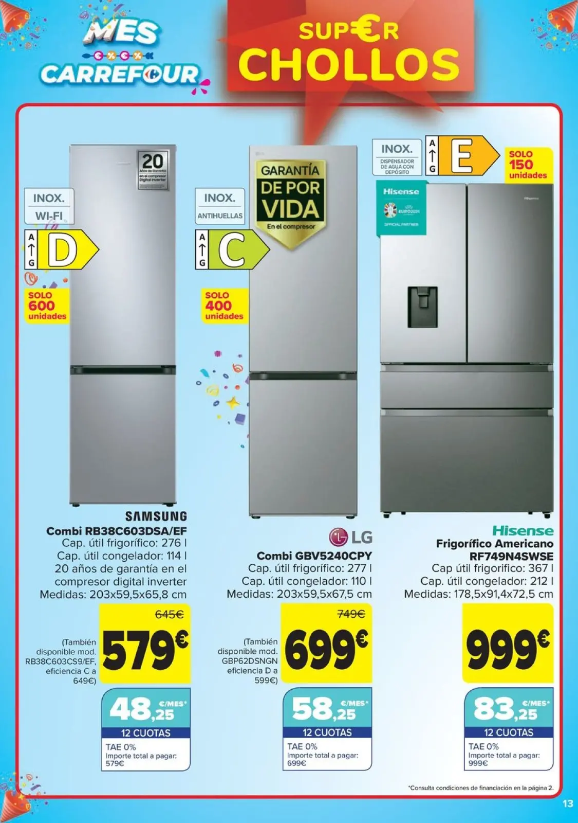 Página 13 en CHOLLOS NO ALIMENTACION en Carrefour España