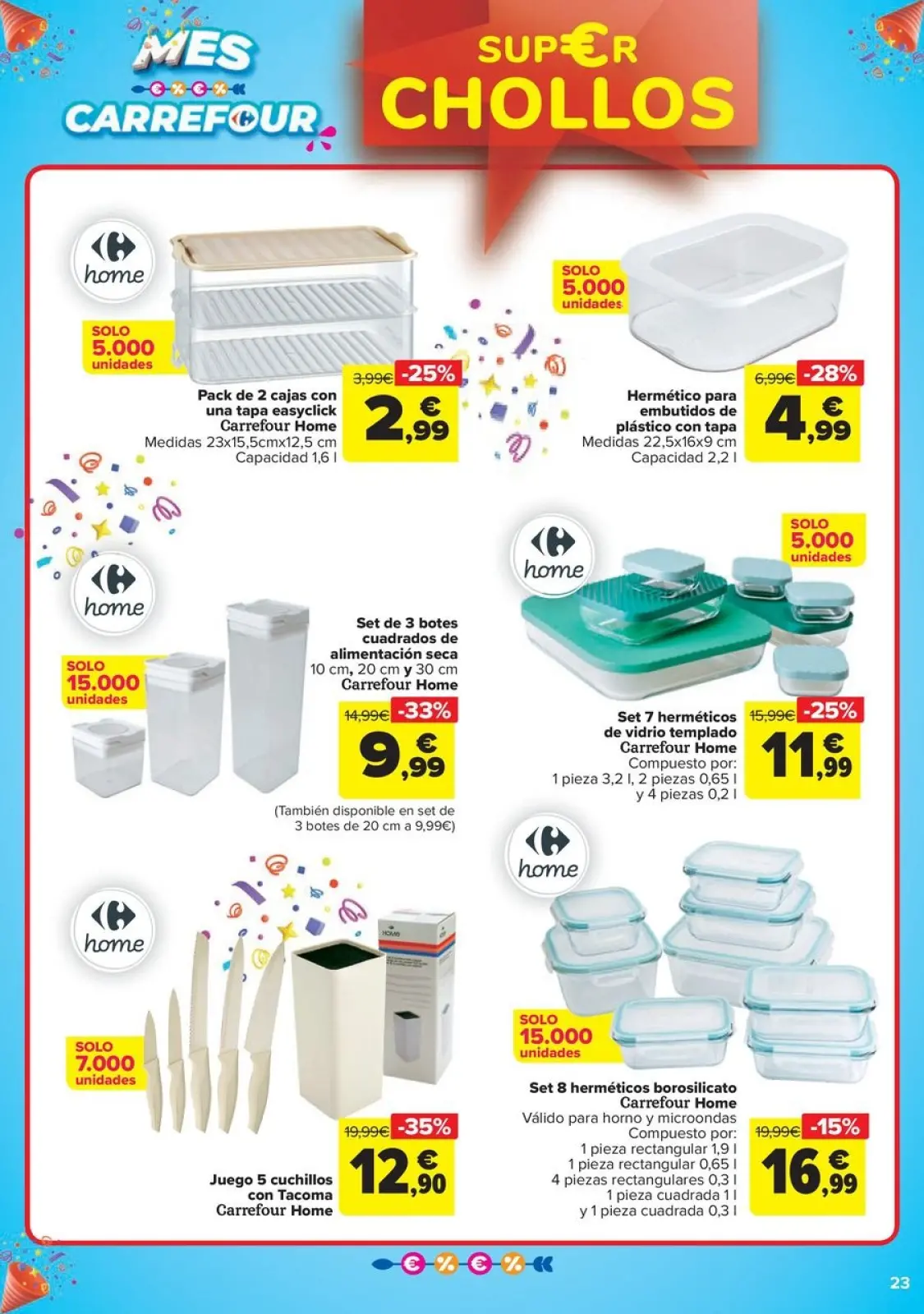 Página 23 en CHOLLOS NO ALIMENTACION en Carrefour España