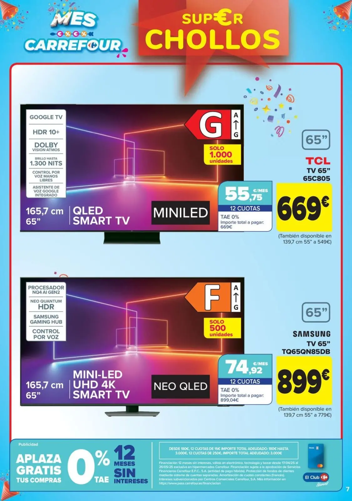 Página 7 en CHOLLOS NO ALIMENTACION en Carrefour España