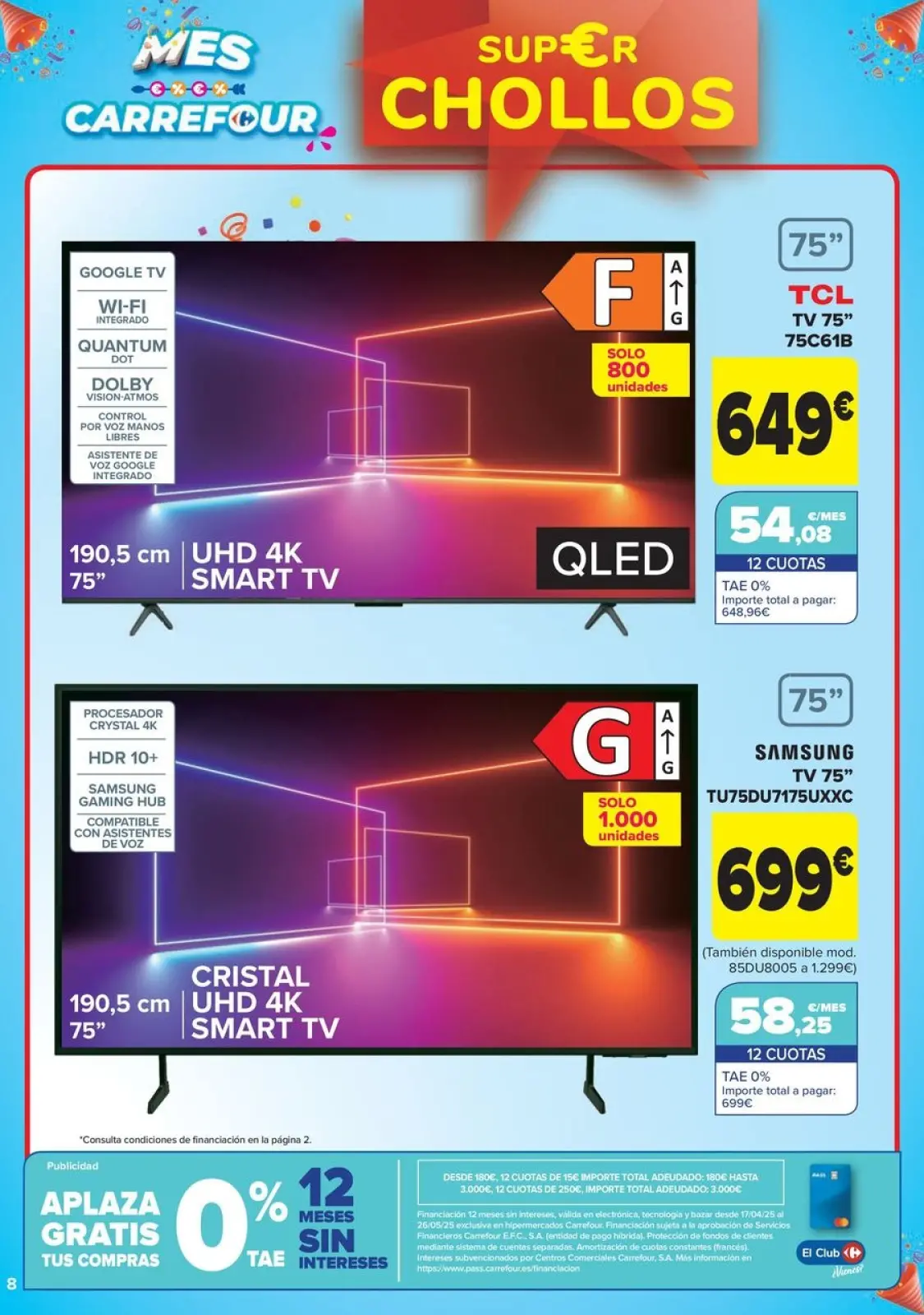 Página 8 en CHOLLOS NO ALIMENTACION en Carrefour España