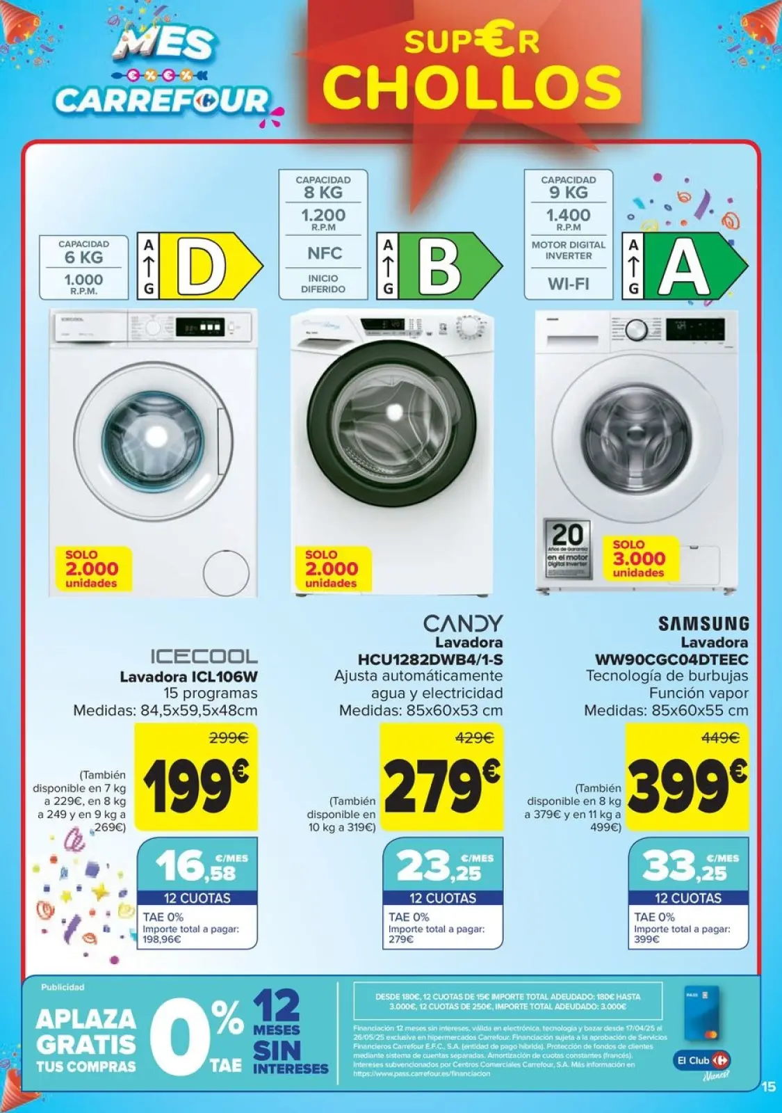 Página 15 en CHOLLOS NO ALIMENTACION en Carrefour España