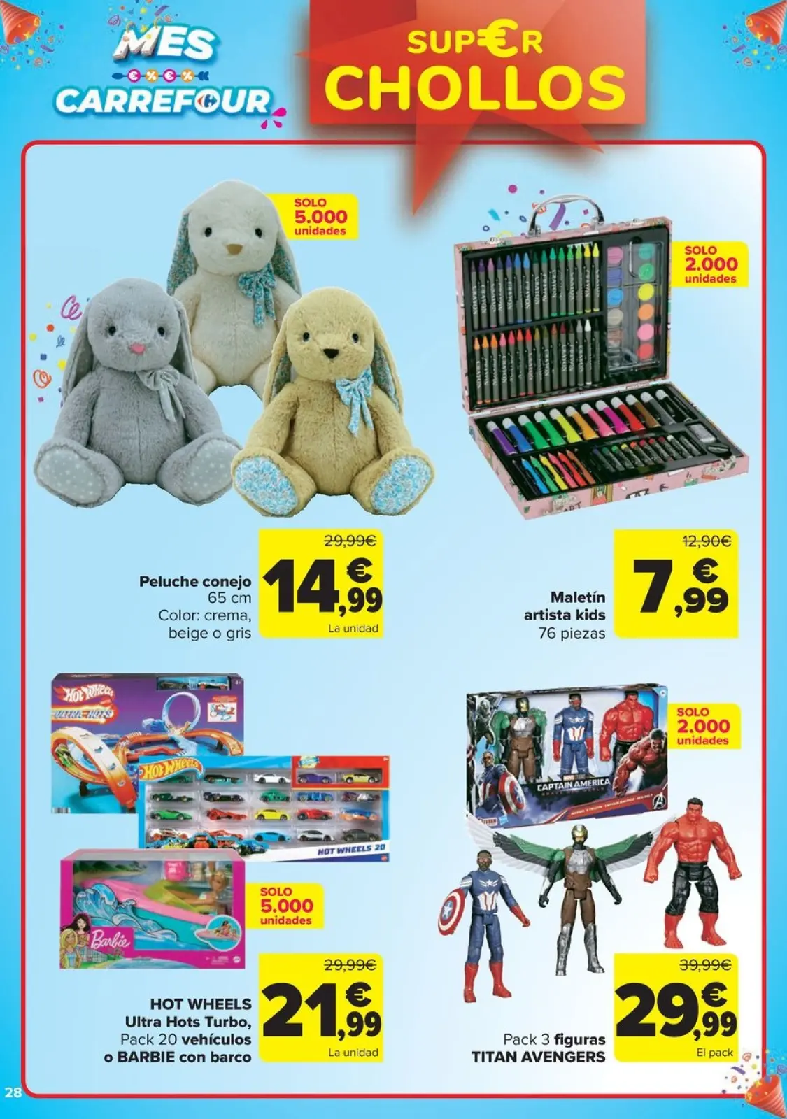 Página 28 en CHOLLOS NO ALIMENTACION en Carrefour España