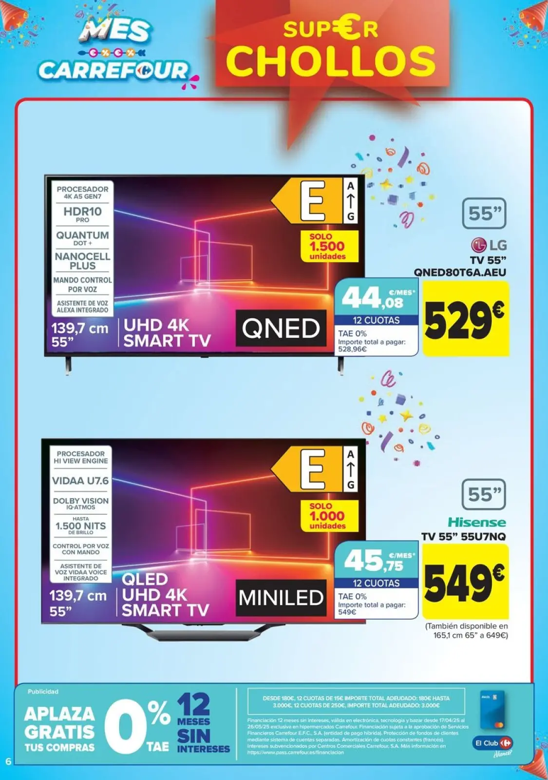 Página 6 en CHOLLOS NO ALIMENTACION en Carrefour España