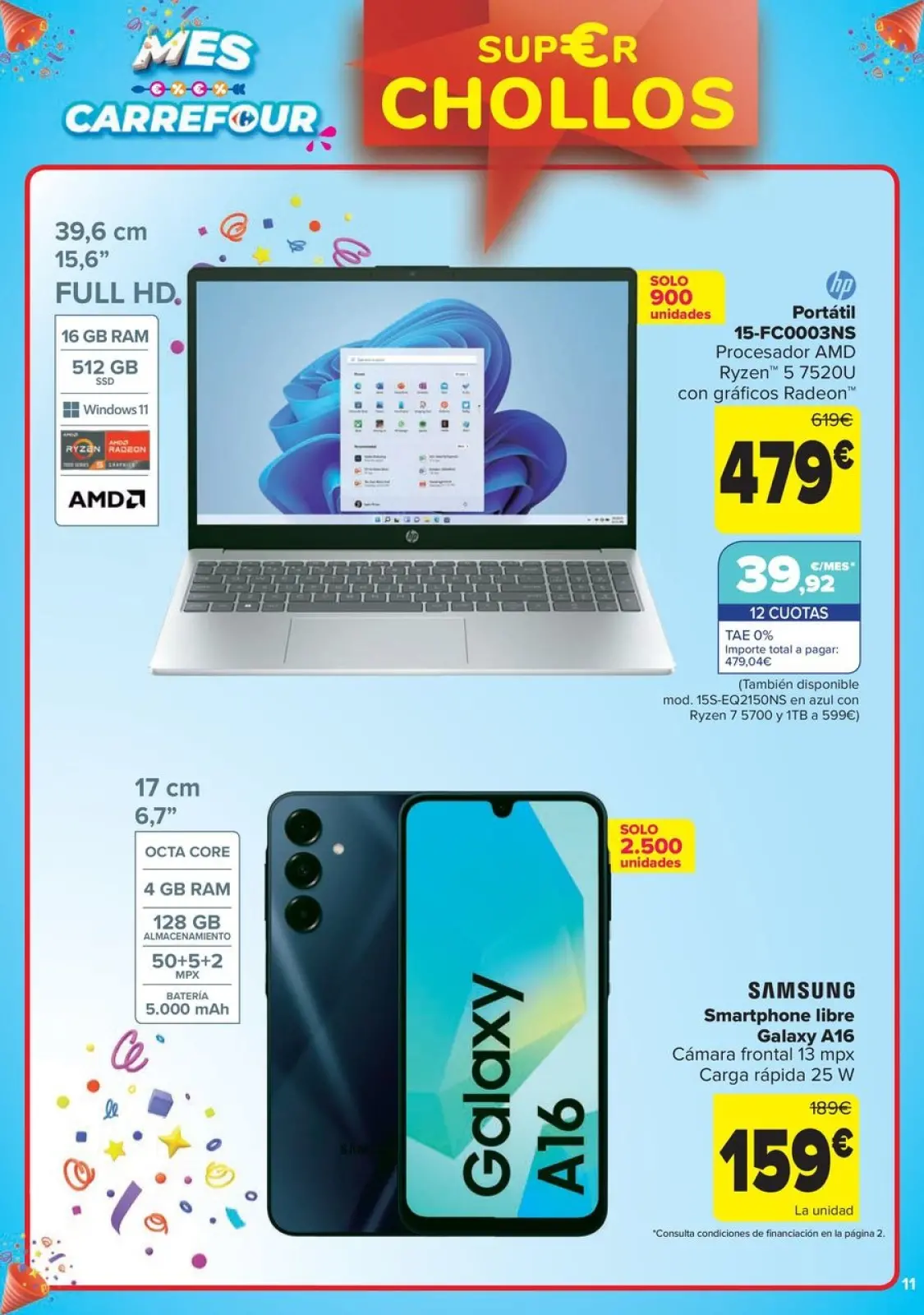 Página 11 en CHOLLOS NO ALIMENTACION en Carrefour España