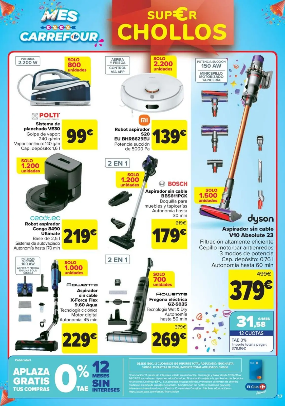 Página 17 en CHOLLOS NO ALIMENTACION en Carrefour España