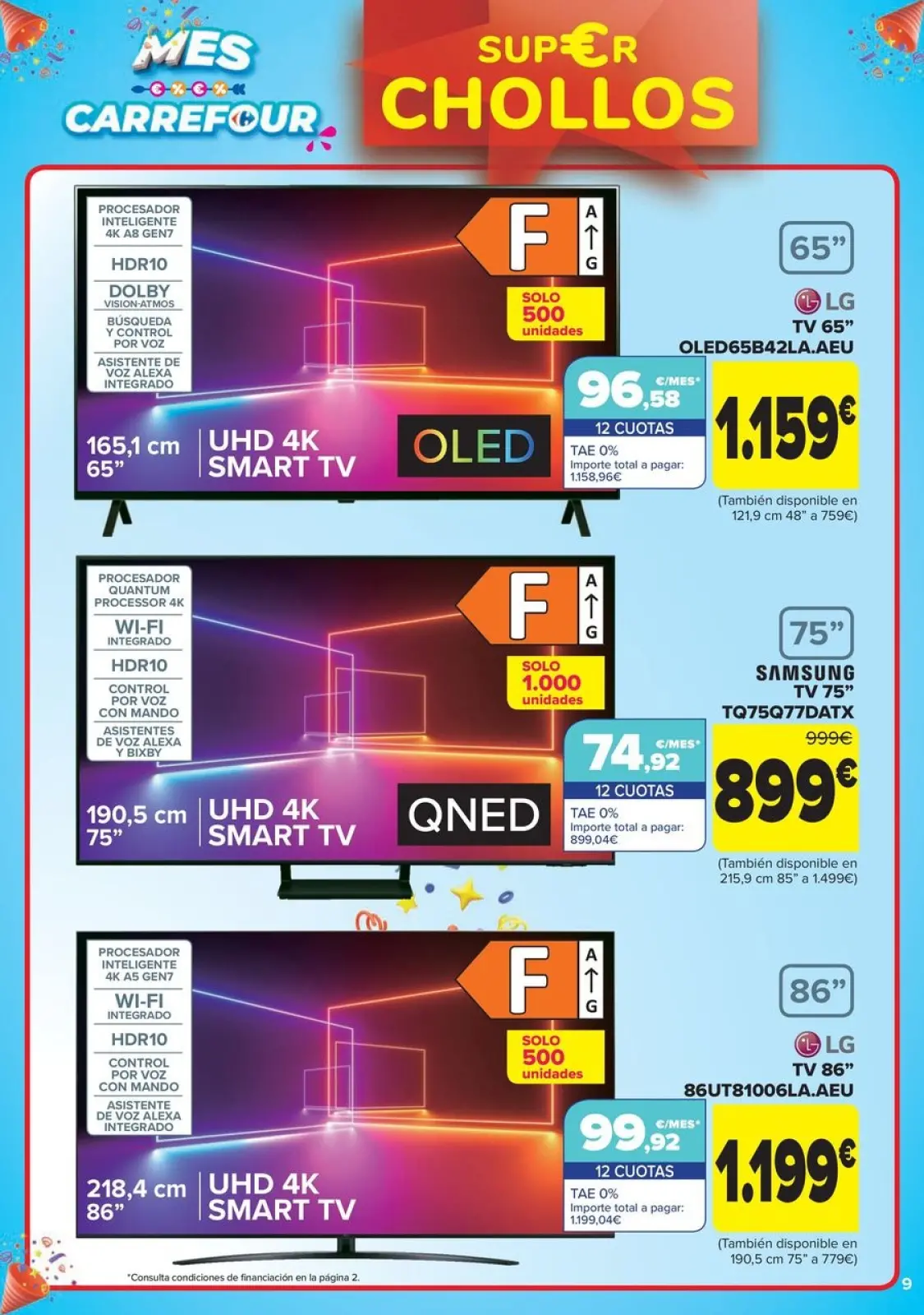 Página 9 en CHOLLOS NO ALIMENTACION en Carrefour España