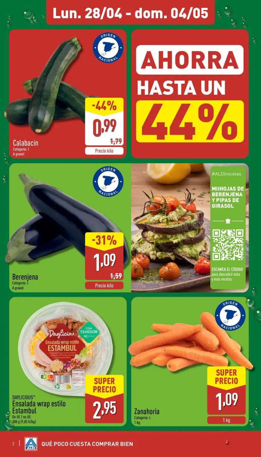 صفحة 2 ضمن توفير كبير جدا في ألدي إسبانيا