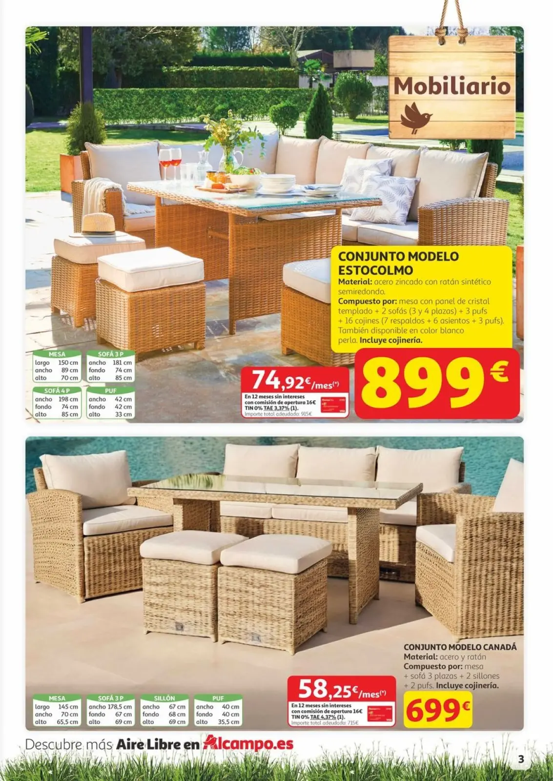 Página 3 en Aire Libre Canarias Ofertas en Alcampo España