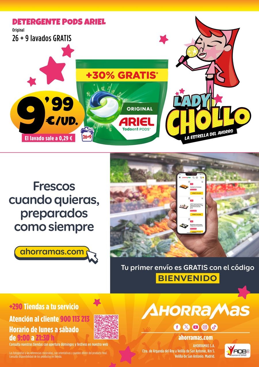 Ofertas de Ahorramas España de 24 abril a 7 mayo 2025 Lady Chollo, la estrella del ahorro