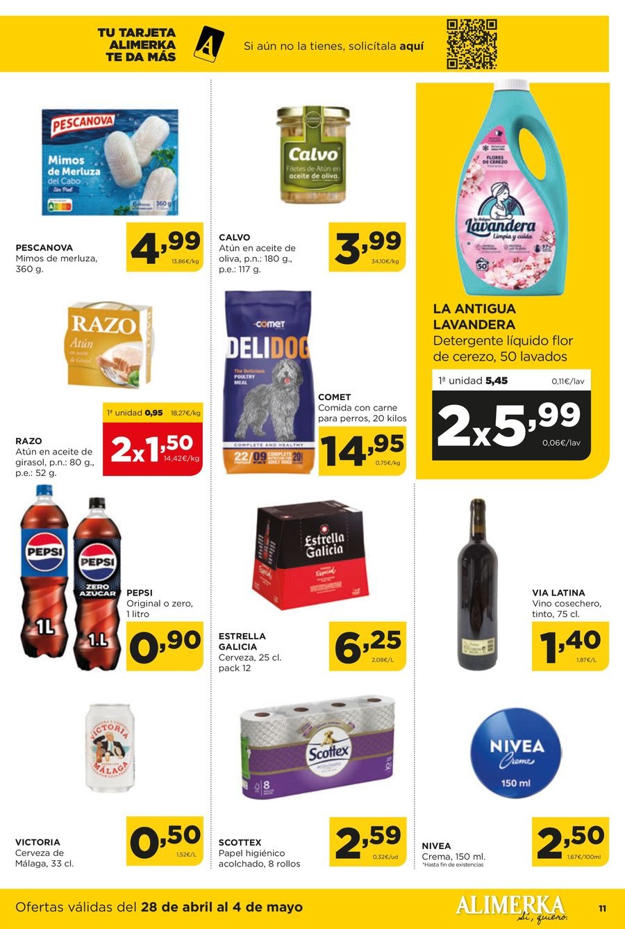 Ofertas de ‎Alimerka Supermercados‎ España de 28 abril a 4 mayo 2025 Nuevas ofertas